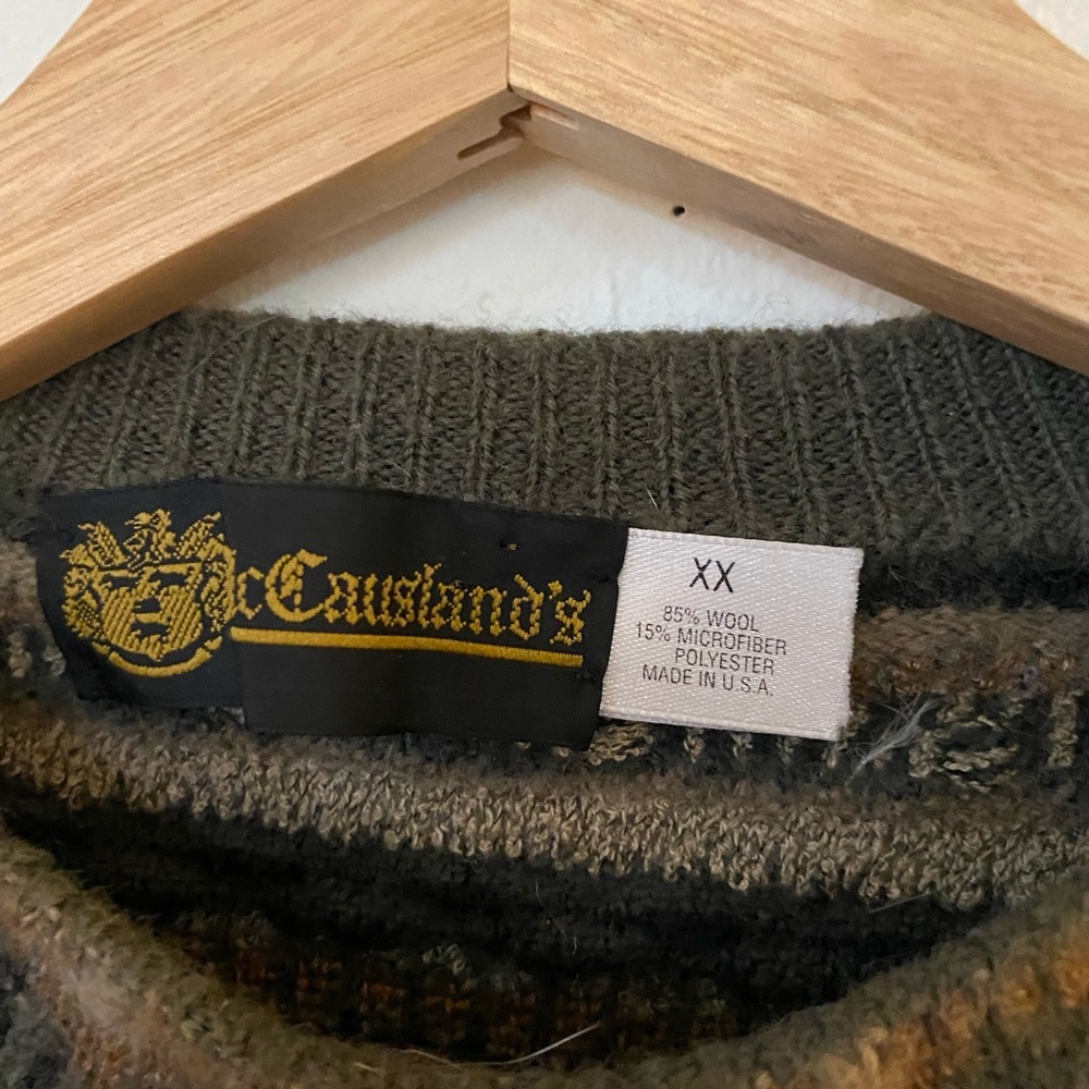 Italian Wool Patchwork Sweater - image 2